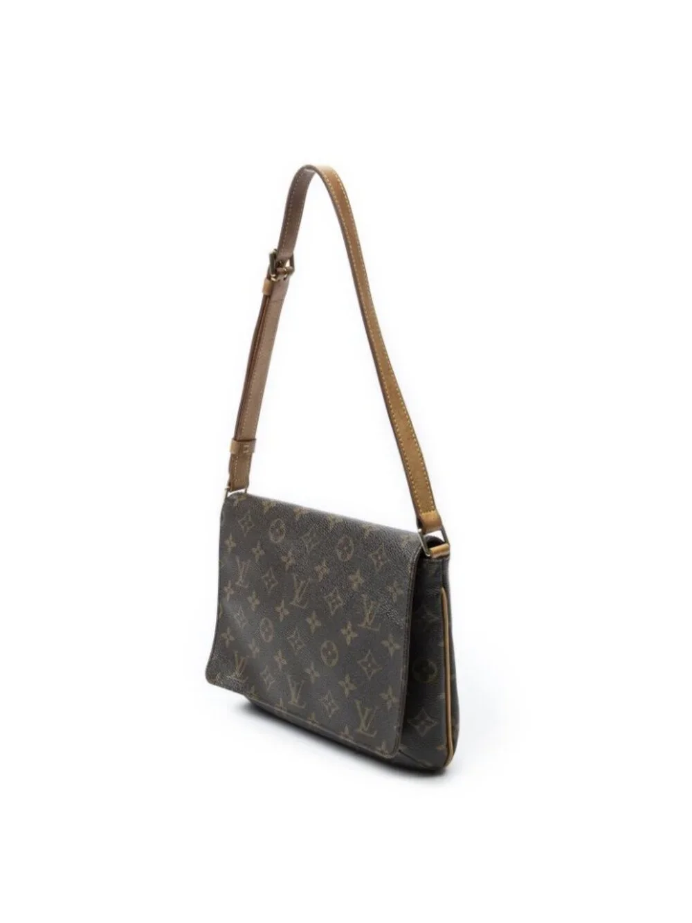 Louis Vuitton Musette Tango Brown Monogram Canvas Messenger Bag - Picture 2 of 10